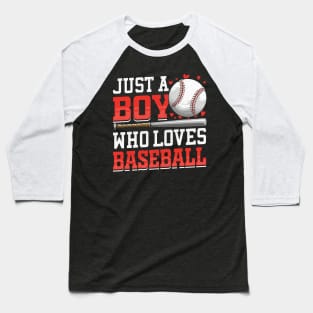 American Sport Just A Boy Who Loves Baseball Gifts For Boys Baseball T-Shirt